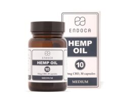Endoca 300mg CBD Capsules Hemp Oil - 30 Soft Gel's